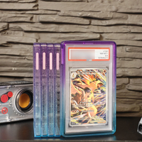 360 °   Protection intégrale pour cartes gradées : Étui antichoc en TPU anti-UV et anti-jaunissement pour étuis de protection PSA CGC 35PT pour cartes sportives