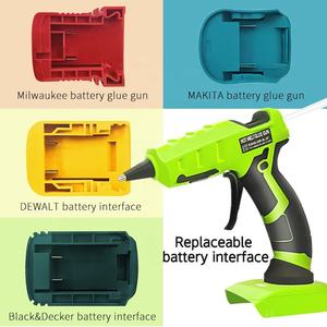 Pistola de Pegamento Caliente Inalámbrica de 18V con Batería de Litio, Temperatura Única, para Bricolaje, con Barra de 40W y 7MM para Reparaciones en el Hogar NL-227 - Product Image 1