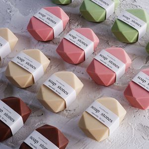 Jabón Artesanal de Rubí Simulado al por Mayor, Barra Limpiadora Suave para Rostro y Cuerpo, Compatible con Etiqueta Privada Personalizada - Product Image 1