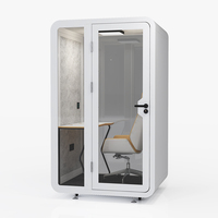 Cabine de travail intérieure insonorisée et écologique pour bureau à domicile et isolation acoustique