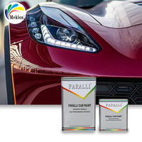 Reacondicionamiento de automóviles usados personalizados Fuerte adherencia 1K 2K Pintura automática Pintura acrílica roja para automóviles para accesorios de hardware