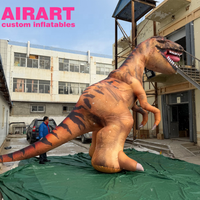 Dinosaures gonflables réalistes, décoration de zoo, dinosaure gonflable Tyrannosaurus Rex pour la publicité