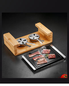 Meilleures ventes : Ensemble complet de pierres de cuisson, <span class=keywords><strong>plaque</strong></span> de cuisson pour steak, gril de table et <span class=keywords><strong>pierre</strong></span> de cuisson BBQ intérieure en roche de lave froide - Product Image 2