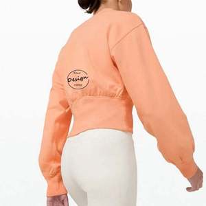 Sweat à capuche personnalisé pour femmes Sweat-shirts à capuche décontractés pour femmes Pull-over Crop Top Oversize Sweats à capuche pour femmes en vrac - Product Image 2