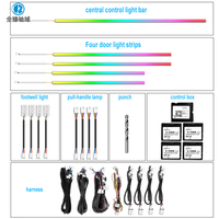 Pour ML-W164/GL-X164 (05-11) Éclairage d'ambiance intérieur RGB à 22 lampes avec rotation 4D et sortie d'air haute fréquence, contrôle par application, 12V
