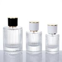 Flacon diffuseur en verre côtelé transparent de luxe, best-seller, disponible en 30 ml, 50 ml et 100 ml, flacon de parfum