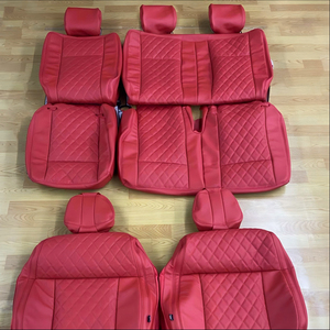 Housses de siège en cuir personnalisées, compatibles avec <span class=keywords><strong>Mercedes</strong></span> A45 CLA45 G63 W464, housses de siège de voiture toutes saisons, coussin de protection - Product Image 6