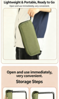 Tabouret pliant d'extérieur Nuosenlai en tissu Oxford moderne, sac à dos portable pour équipement de camping, chaise pliante de sport avec sac à bandoulière