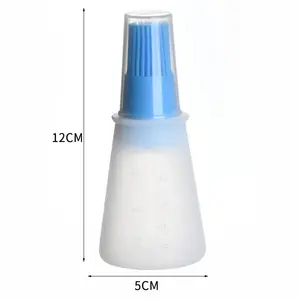 Silicone <b>Oil</b> Bottle Brush <b>Oil</b> <b>Dispenser</b> Bottle With Barbecue Brush High Temperature Resistant Basting Brush Kitchen BBQ Tools - Product Image 6