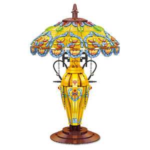 JIESTAR JJ9081 1570PCS Creative Serie Vintage Table <strong>Lamp</strong> Ornament Building Block Model Technical Educational Toy Festival Gift - Product Image 1