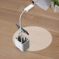 Bureaulamp Magnetische 3in1 Draadloze Oplader Snellader 15W Wekker 3 In 1 Draadloos Oplaadstation Voor Telefoon & Horloge & Oordopjes