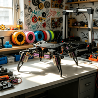 Kit de Robot Araña Cuadrúpedo Biónico Zetok Fácil de Montar, Set de Programación STEM DIY Compatible con Placas Maker para Principiantes