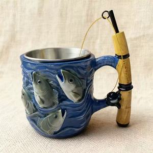Nuovo Arrivo: Tazza in Resina Stile Americano 'Il Sogno dell'Angler', Tazza 'Il Sogno del Pescatore' - Product Image 2