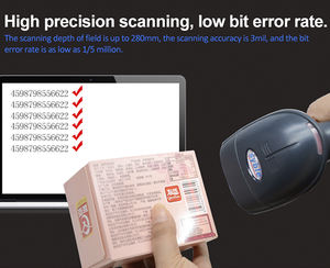 Escáner de Código de Barras con Cable Láser 1D, Ideal para Códigos 1D <span class=keywords><strong>EAN</strong></span> <span class=keywords><strong>13</strong></span> - Product Image 3