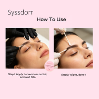 Syssdorr – Dissolvant doux pour teinture de sourcils, élimine en toute sécurité les taches indésirables de la teinture hybride, non irritant