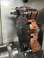 Torno CNC Automático de Alta Precisión de 3 Ejes LC-52DYW Lichi Machinery con Bancada Inclinada, Torreta y Control Fanuc/GSK, 250mm Máx.