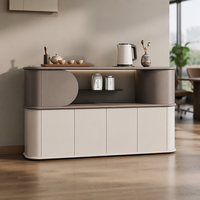 KMJ Meuble de Rangement en Bois de Luxe, Style Minimaliste Moderne, avec Serrure, Tiroir de Bureau, Meuble Bas pour Thé