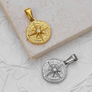 Olivia Silver Moon Snake Pole Star Meadow <span class=keywords><strong>Tarot</strong></span> Zodiac Charm Collection Joyería chapada en oro Diamond Eye Charm Pendent - Product Image 4