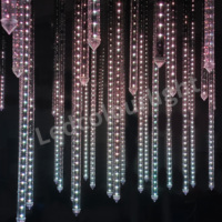 Meteor Rain Lights DMX LED Pixel Tube vertical Éclairage de scène RGB IP65 Meteor Shower Lights Tube