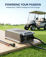 Chargeur de batterie 60V 1200W LNLEE, chargeur intelligent rapide 60V 20A pour scooter électrique avec contrôleur 60V 1200W