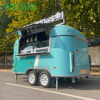 Wecare Mobile Small Foodtruck Eu Street Vendor Food Cart Mobile Kitchen Fast Food Trailer Pizza Oven Ice Cream Food Van Truck