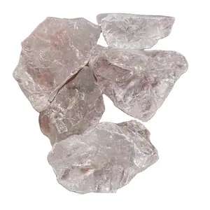 Pedra preciosa de cristal natural cascalho, pedra de quartzo transparente
