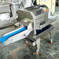 Machine industrielle à trancher la viande cuite, grande capacité, pour la découpe du bacon, des saucisses et du jambon, en acier inoxydable, pour charcuterie