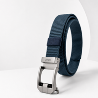Ceinture tactique en nylon réglable avec logo personnalisé, boucle à cliquet sans trou, pour hommes, travail en extérieur