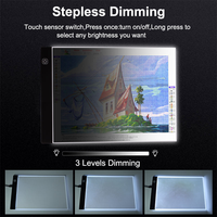 Nouvel arrivage : Tablette lumineuse LED A3 A4 pour peinture diamant, planche de dessin à luminosité réglable