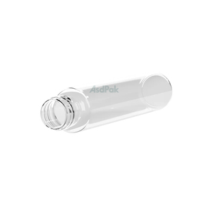 Tubes en verre transparent personnalisés de 81 mm et 116 mm avec couvercle rond noir résistant aux enfants - Product Image 5
