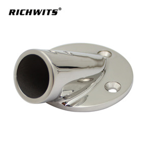 ขายึดท่อกลมสแตนเลส 316 แบบ 30 องศา สำหรับราวระเบียงเรือยอชท์ อุปกรณ์เรือแบบโค้งมน - Product Image 2