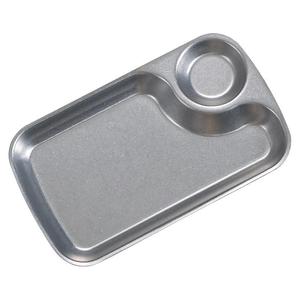 Stainless Steel Dumpling Plate Japanese Style Divided Snack Tray With Vinegar Dish For Fried Food Hotel Use - Product Image 4