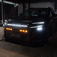 Grille de radiateur supérieure avant de course avec clignotants et éclairage des lettres pour Toyota Rav4 2026+ Woodland