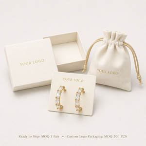 Orecchini a Cerchio Geometrici con Zirconi per Donne, Design Minimalista in Rame, Accessori per Feste - Product Image 6