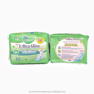 Coussinets de nuit ultra minces et super absorbants Coussinets menstruels organiques respirants en coton naturel toujours sans chlore et sans parfum - Product Image 2