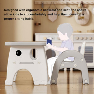 <span class=keywords><strong>Table</strong></span> et chaise d'<span class=keywords><strong>activités</strong></span> en plastique pour enfants en bas âge, pour la maternelle et les élèves de préscolaire - Product Image 3