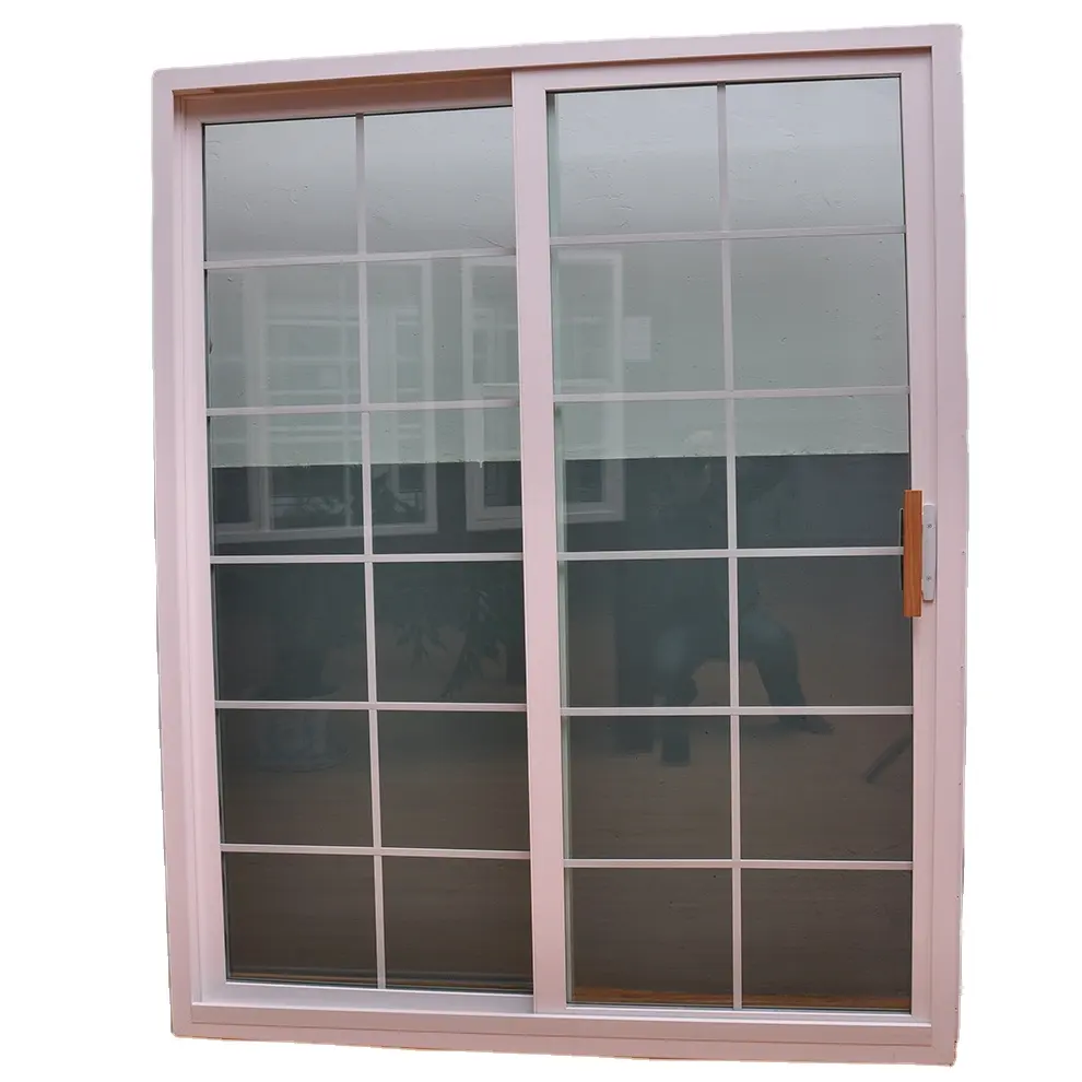 Patio de vinilo de alta calidad, otras puertas deslizantes, puerta interior exterior de vidrio templado doble eficiente energéticamente