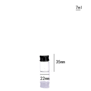 Tube à essai en verre borosilicaté à fond rond ou plat avec bouchon à vis en aluminium - Product Image 3