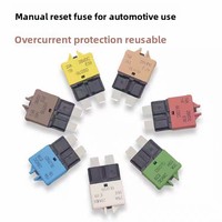 Fusible Mediano para Automóvil, Interruptor de Circuito Recuperable con Reinicio Manual y Automático, Fusible Enchufable