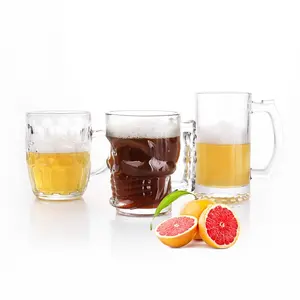 แก้วมักลายโครงกระดูกสำหรับงานปาร์ตี้,แก้วเครื่องดื่มไฟฟ้า530มล. สำหรับดื่มเบียร์แก้วเบียร์18.6ออนซ์