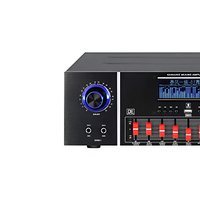 Sistem Audio Metal HiFi 2-Kanal 300W dengan Amplifier Karaoke BT 5.0 untuk Penggunaan di Ruangan KTV