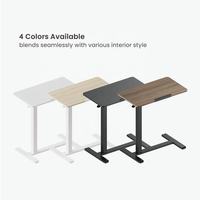 Bureau réglable assis-debout avec port USB et plateau extensible en métal pour ordinateur portable, matériau de surface Nine