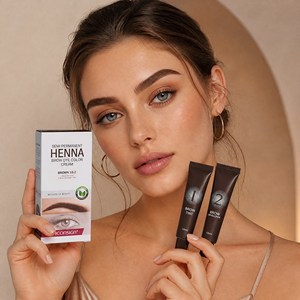 <span class=keywords><strong>Kit</strong></span> Tinta per <span class=keywords><strong>Sopracciglia</strong></span> Henna Marrone da Salone 15ml, Crema Colorante per <span class=keywords><strong>Sopracciglia</strong></span> Definite e Più Folte, Risultati di Bellezza OEM - Product Image 3