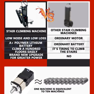 200-400KG Silent Electric Stair <b>Climbing</b> Vehicle Cargo Handling Cart Crawler-Type Up And Down Stair Climber Folding Vehicle - Product Image 6
