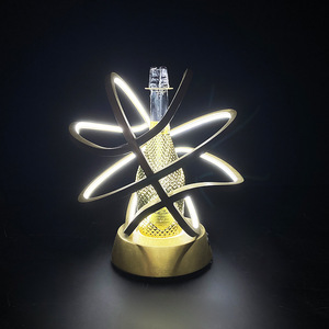 Led Illuminated Wine Stand Round White Light Modern Party <b>Bar</b> KTV Accessory Atmosphere Prop - Product Image 1