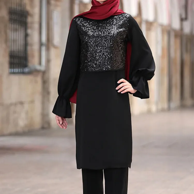 ชุดเสื้อคลุมทูนิคสำหรับผู้หญิง,ชุดเสื้อผ้าฮิญาบอิสลามอิสลามลายทางมีรายละเอียดลายทางหินผสมฤดูกาลใหม่คุณภาพสูงผลิตในตุรกี
