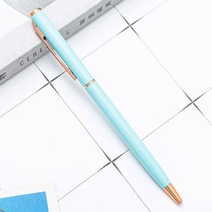 Nouveau stylo à bille promotionnel pas cher avec impression personnalisée gravée au laser, stylo en métal de marque - Product Image 1