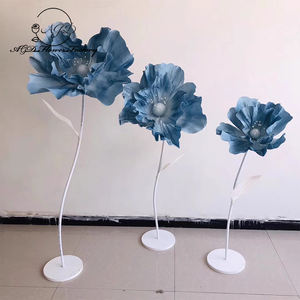 <span class=keywords><strong>Flores</strong></span> de papel de espuma para pasillo de boda personalizadas con diseños de malla de seda y accesorios de exhibición de ventanas <span class=keywords><strong>Arreglos</strong></span> de decoración de boda - Product Image 2