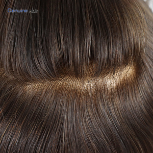 Système de perruque longue pour hommes en cheveux humains européens, base en PU fine et respirante, toupet pour coiffures longues - Product Image 5