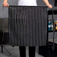 Tablier de bistro à motif piment rouge, uniforme élégant pour serveuses et barmen de restaurant et café